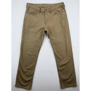Levis 541 Athletic Fit Tapered Leg Khaki/Tan Stretch Denim Jeans Men’s 34x32